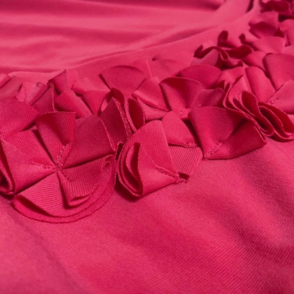Pink Ruched Floral Dress - Picture 4 of 11